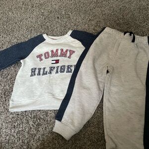 Grey and blue 2 piece Tommy Hilfiger set for boys
